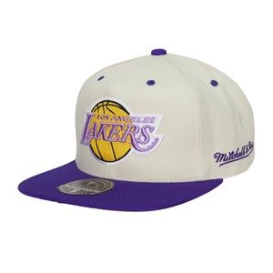 Lakers Mitchell & Ness Cream/Purple 2009 NBA Finals size 7